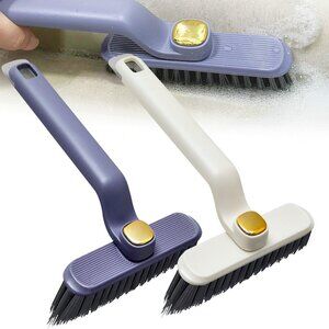 NEW 2 Pcs Multi-Function Hard Bristle Crevice Cleaning Brush 360-Degree Rotating